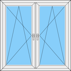 Fenster REHAU ED70 Zweiteilig DKL-DKR